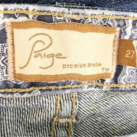 PAIGE Dark Blue Boot Cut Jeans - Picture 5 of 12